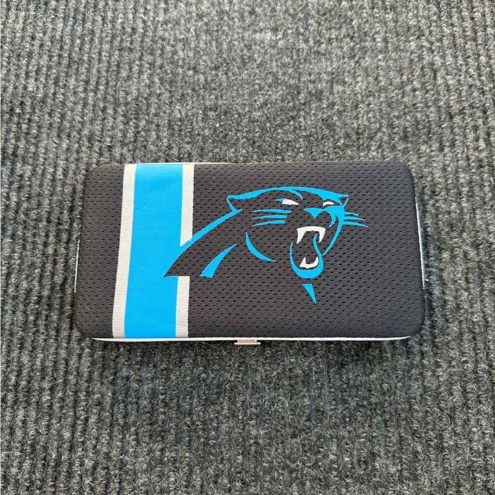 Carolina Panthers Jersey Mesh Snap Wallet